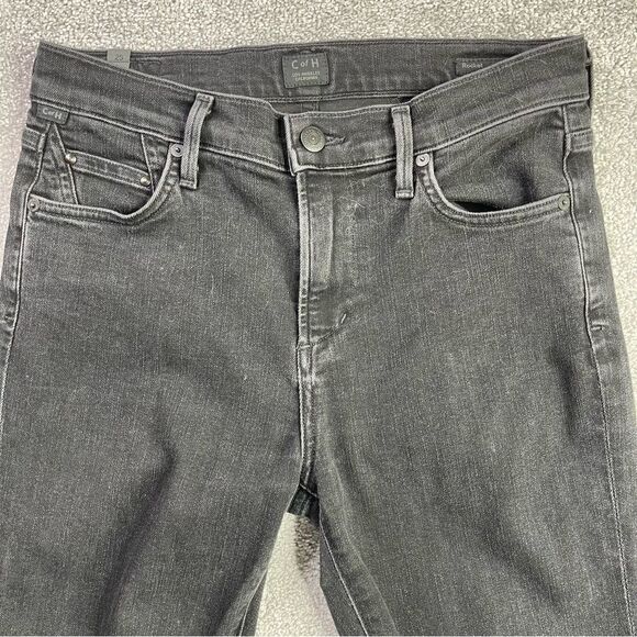 Citizens of Humanity Jeans Women’s 25 Black Skinny Leg High Rise Rocket - Picture 2 of 16